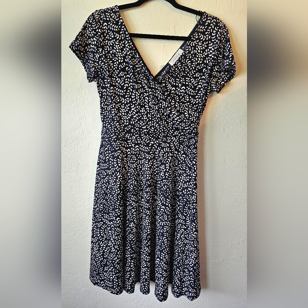 Kaileigh Paisley Navy and White Patterned Dress